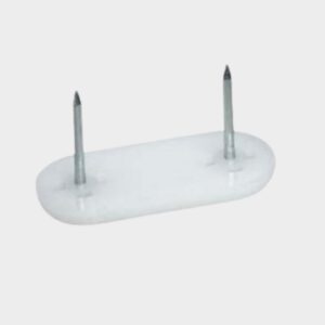 Deslizador plastic.p.clavar blanco 44 x 16 mm