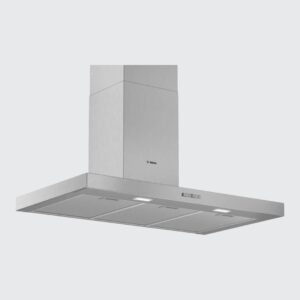 Serie 2 Campana decorativa de pared 90 cm Acero inoxidable