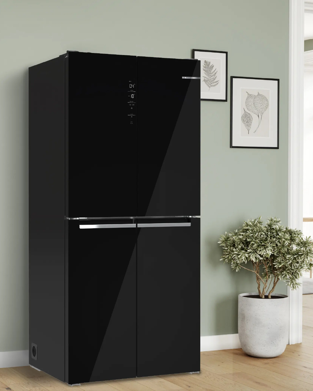 Heladera Bosch French Door Negra