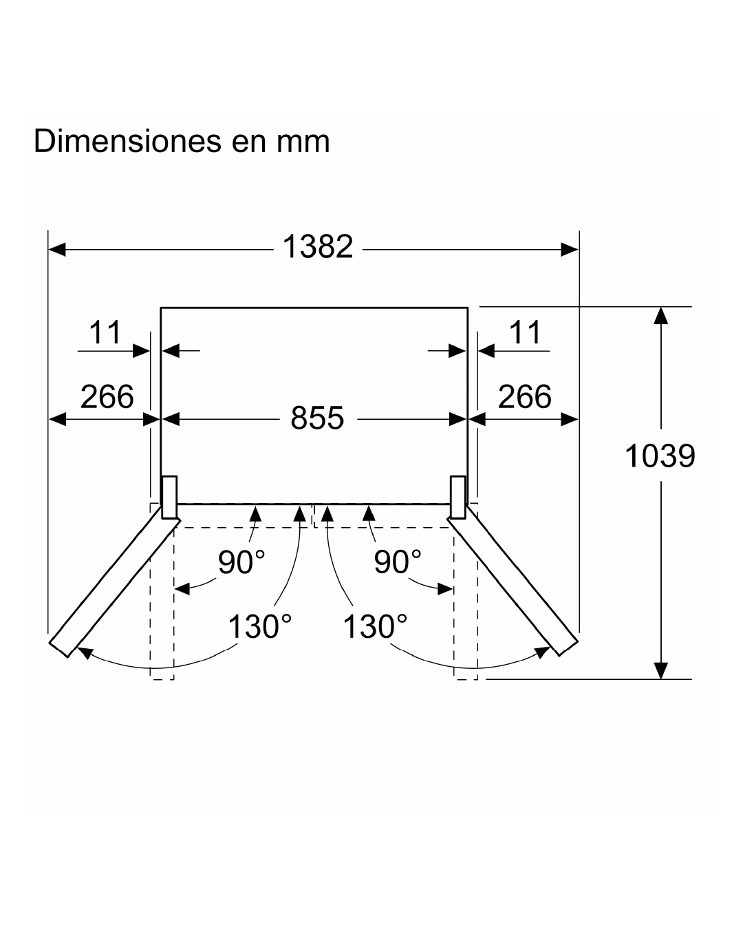 Heladera Bosch French Door Negra